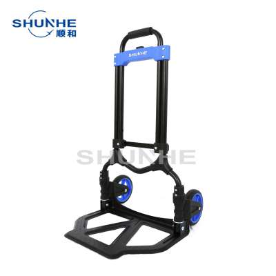 Two wheels folable trolley steel folding hand trolly 70kg foldable trolley