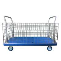 Uni-Silent 400kgs Loading Heavy Duty Cage Trolley Wire Mesh Hand Truck PLA400T-AM1