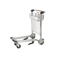 Hot Sell Stainless steel airline trolley airport luggage trolley/3 Wheels Airport Passenger Luggage Trolley Stainless Steel with