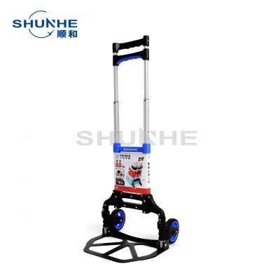 Two wheel personal hand trolly 68kg aluminum hand trolley folidng trolley